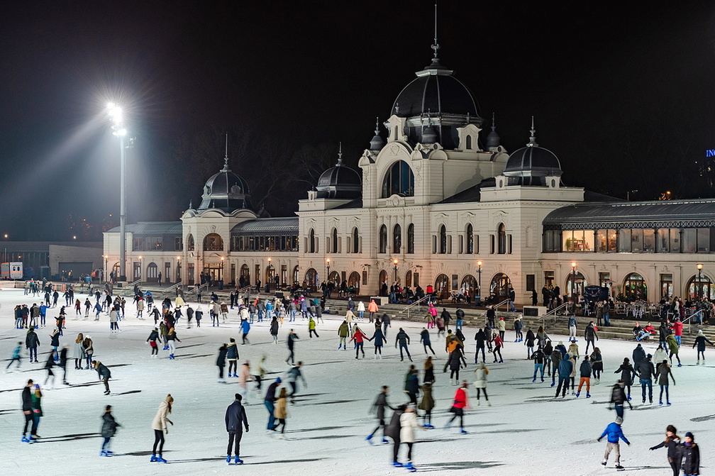 Experience the Icy Magic Skate on an Ice Skating Rink in Budapest